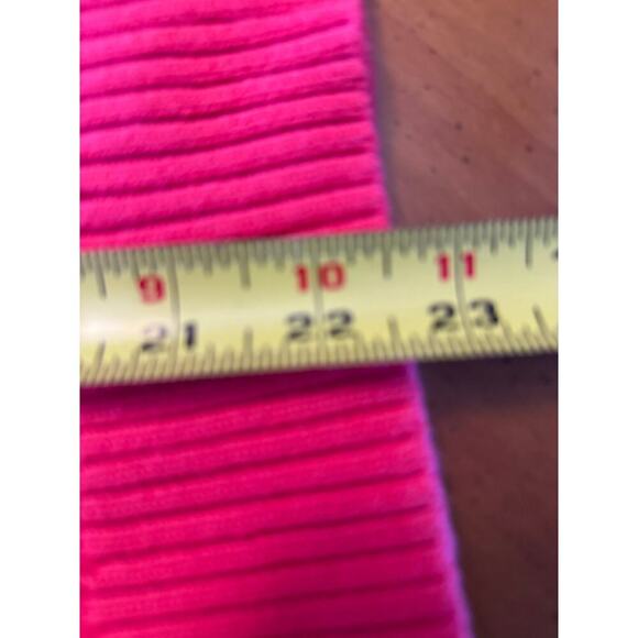 Lilly Pulitzer Seana Cable Knit Sweater Crewneck Pullover Hot Pink Size Medium - Picture 10 of 10